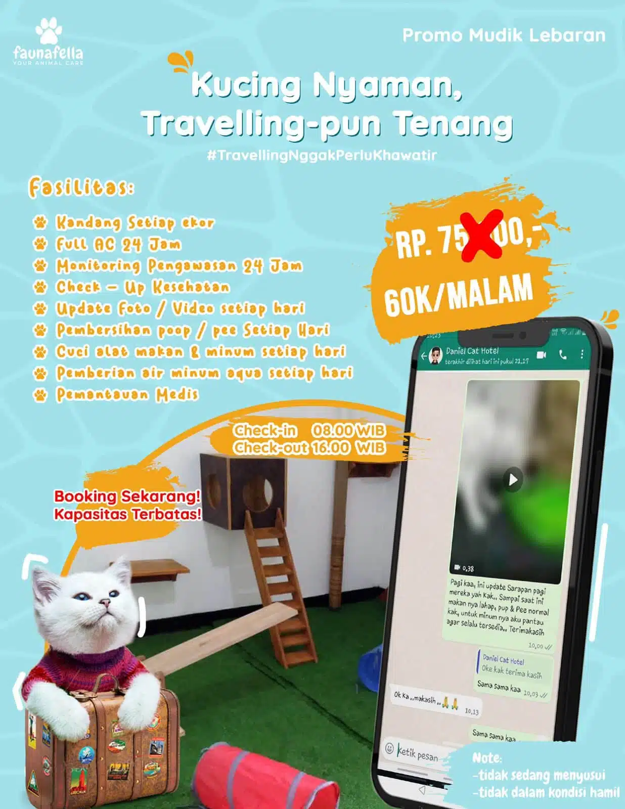 Harga Faunafellla Cat Hotel