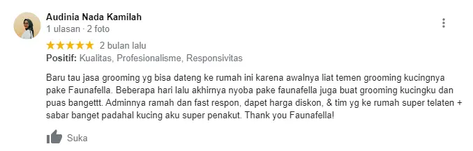Testimoni Mandi Kucing