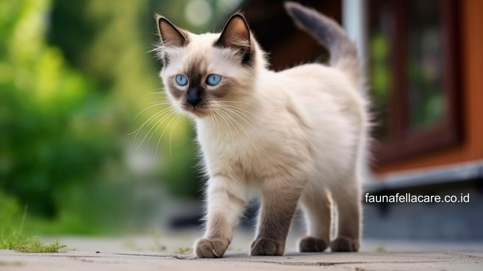 Kucing siam kampung lebih tahan terhadap kondisi cuaca lokal, jadi tidak rentan sakit