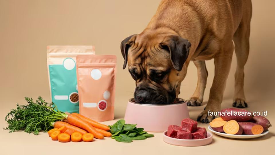 Makanan anjing olahan lebih segar, alami dan tentu saja bisa menyesuaikan dengan kebutuhan anjing.