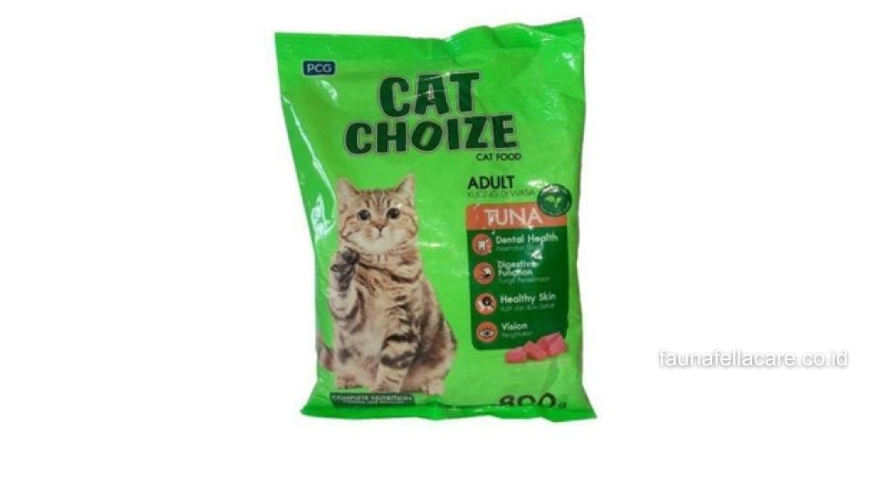 Makanan kucing cat choice memiliki keunggulan yang baik untuk kesehatan gigi, bulu dan kulit kucing.