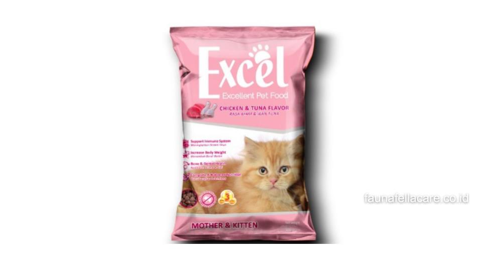 Makanan kucing excel memiliki beragam keunggulan seperti harga yang lebih terjangkau dengan komposisi yang lengkap.